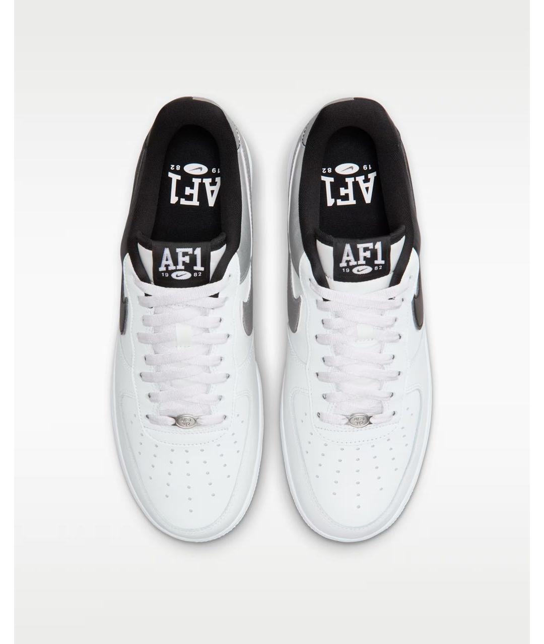 NIKE Белые кожаные низкие кроссовки / кеды, фото 3