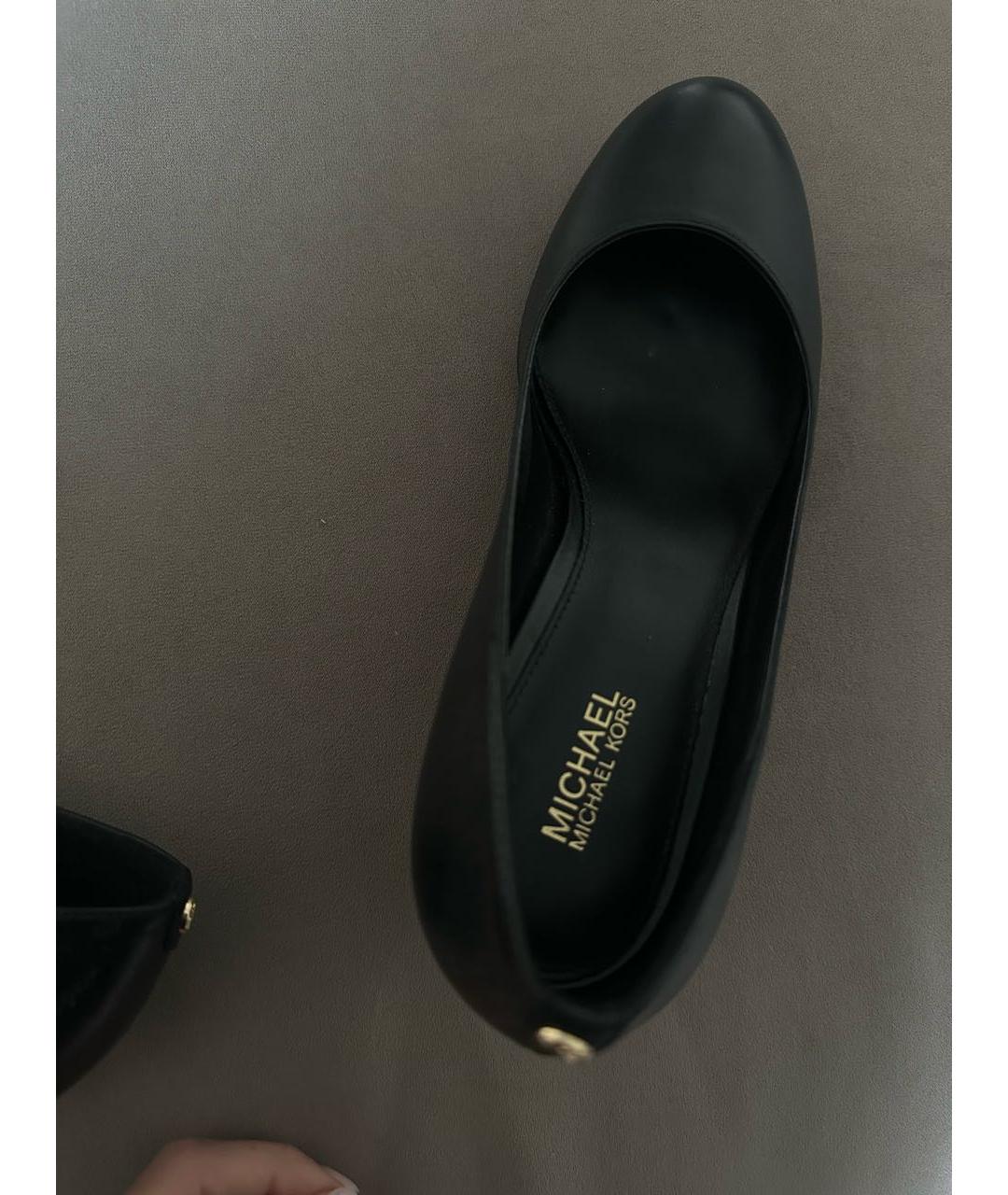 MICHAEL KORS Черные кожаные туфли, фото 3