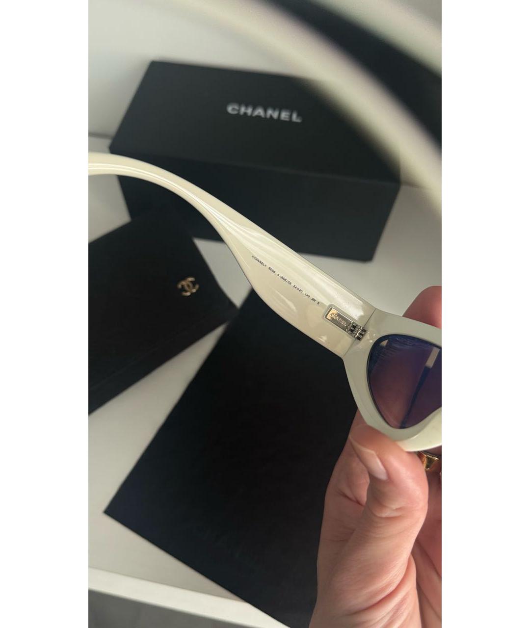 CHANEL Черные пластиковые солнцезащитные очки, фото 3