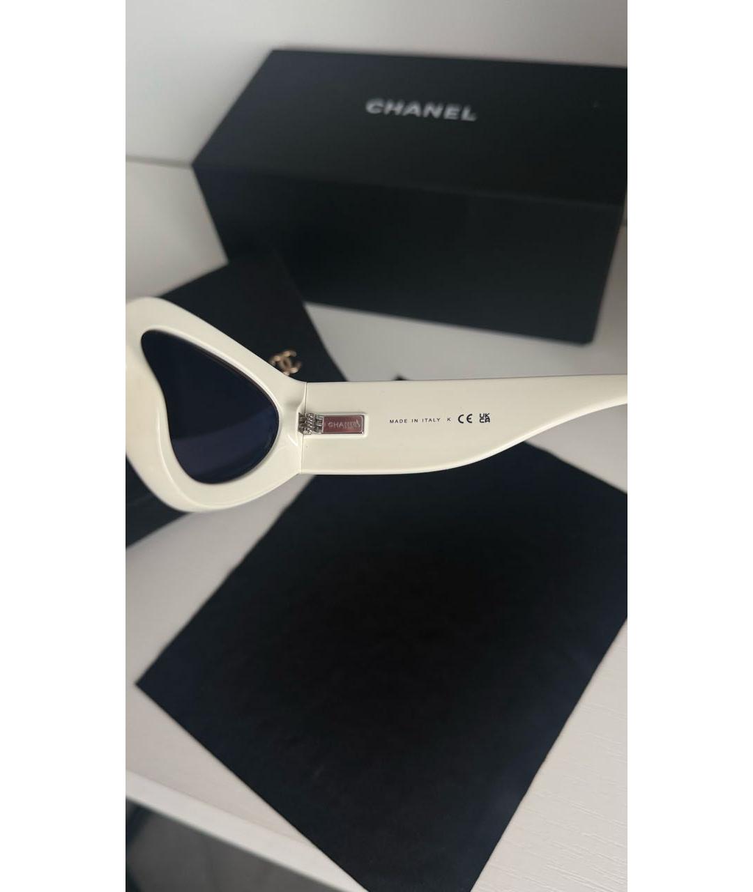 CHANEL Черные пластиковые солнцезащитные очки, фото 4