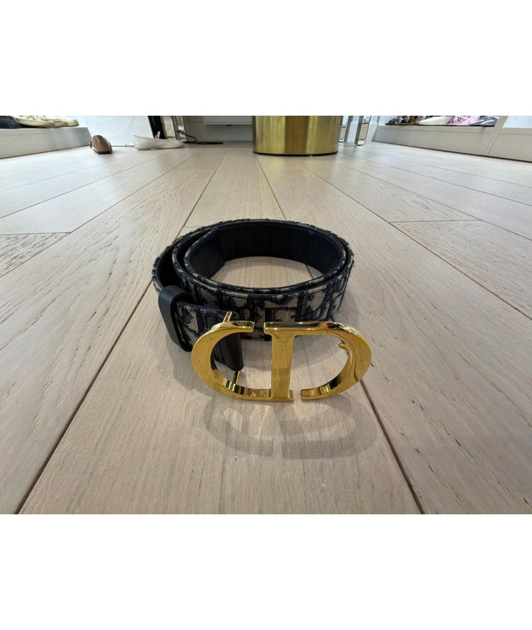 CHRISTIAN DIOR Темно-синий ремень, фото 5