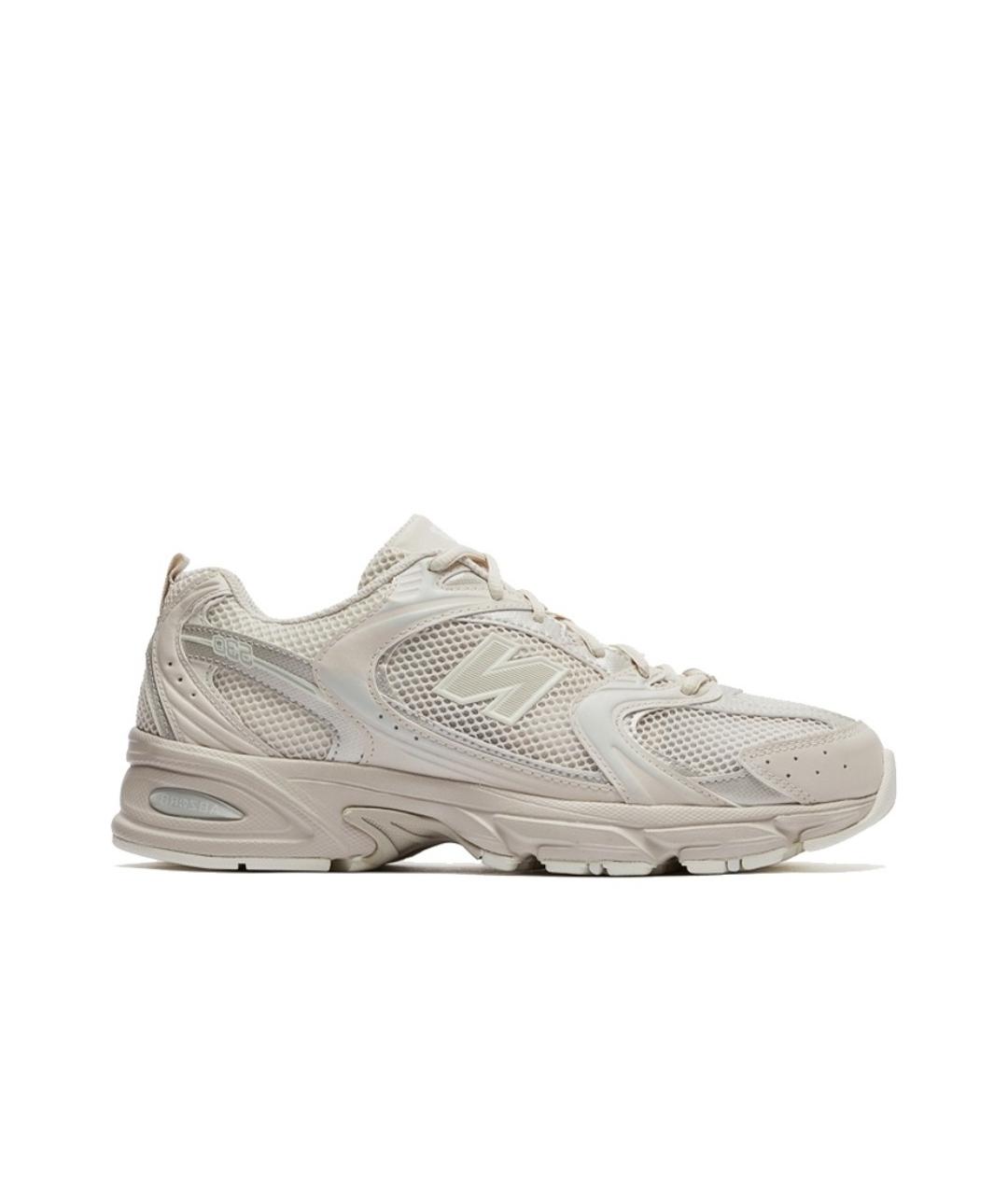 NEW BALANCE Бежевые текстильные низкие кроссовки / кеды, фото 1