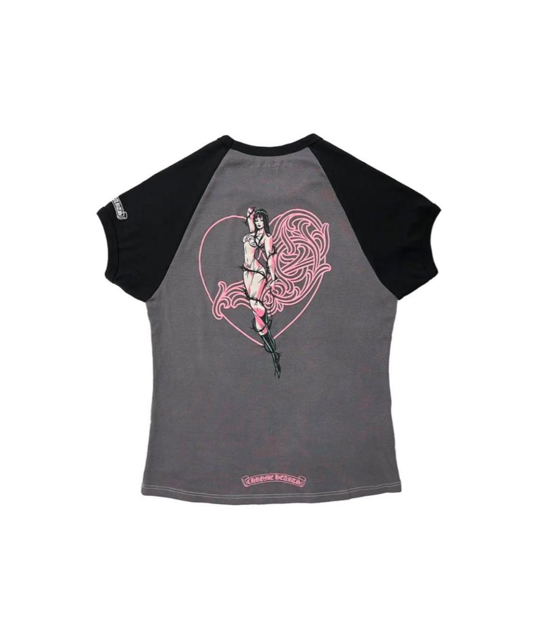 CHROME HEARTS Мульти хлопковая футболка, фото 2