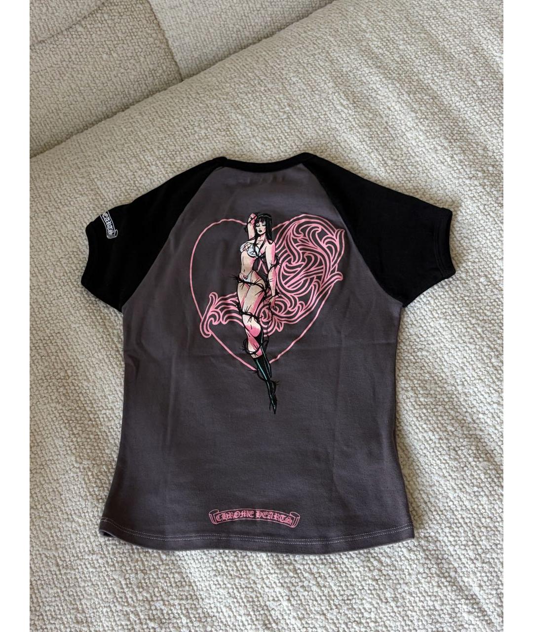 CHROME HEARTS Мульти хлопковая футболка, фото 4