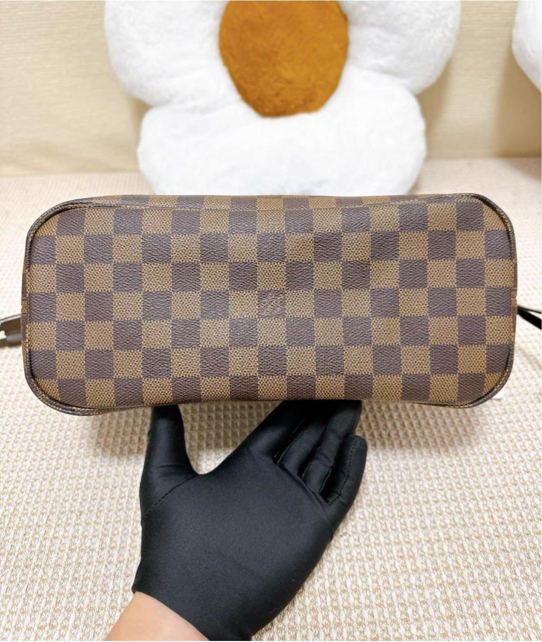 LOUIS VUITTON Коричневая сумка тоут из канвы, фото 4