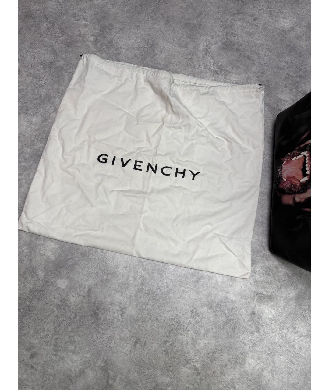 GIVENCHY Черная кожаная сумка тоут, фото 5