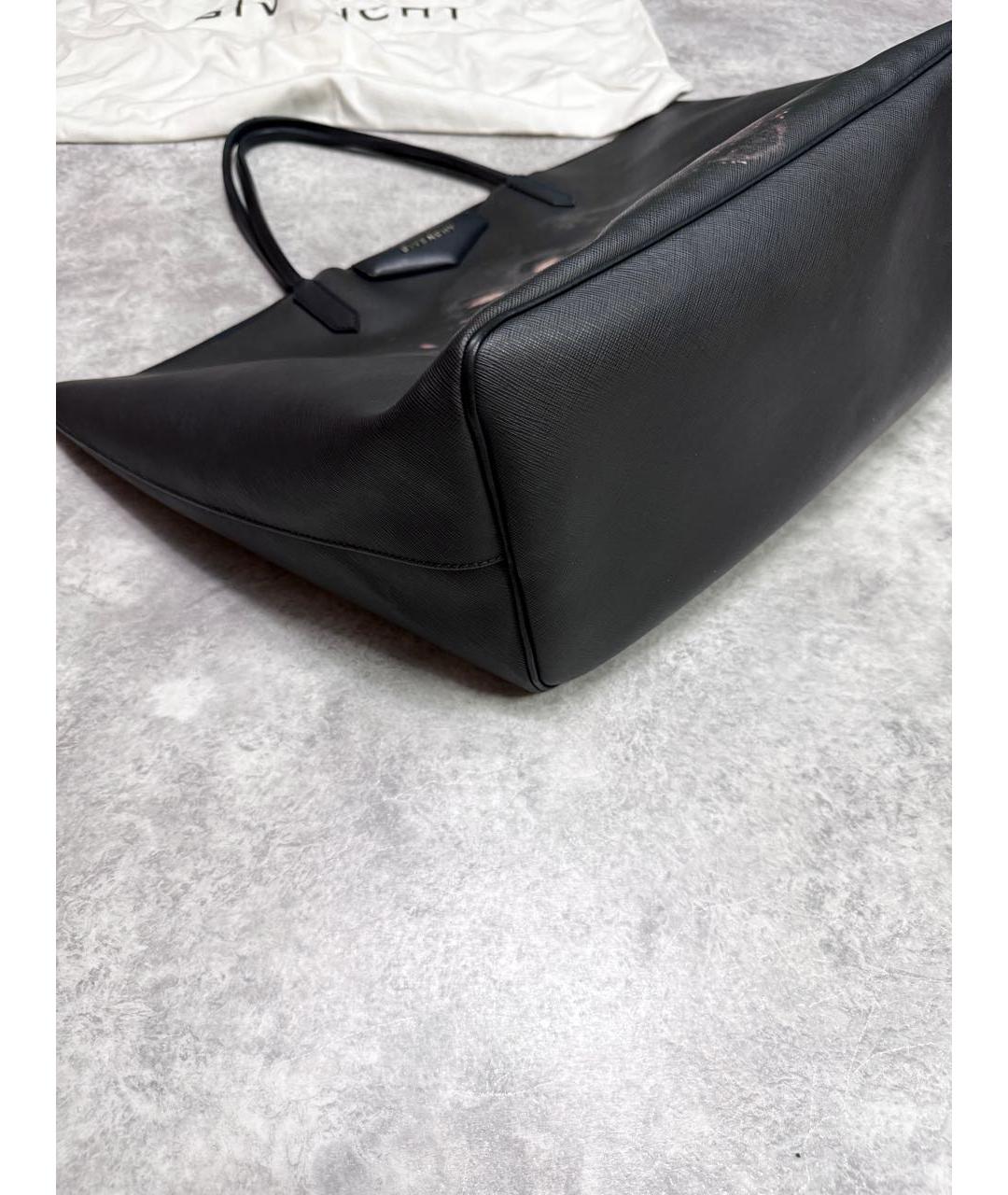 GIVENCHY Черная кожаная сумка тоут, фото 4