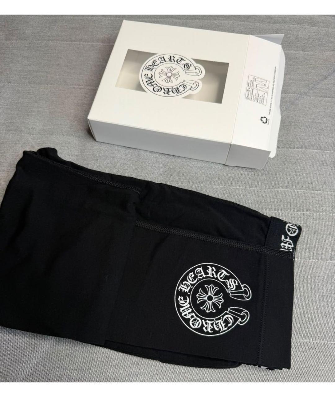 CHROME HEARTS Черные леггинсы и велосипедки, фото 2