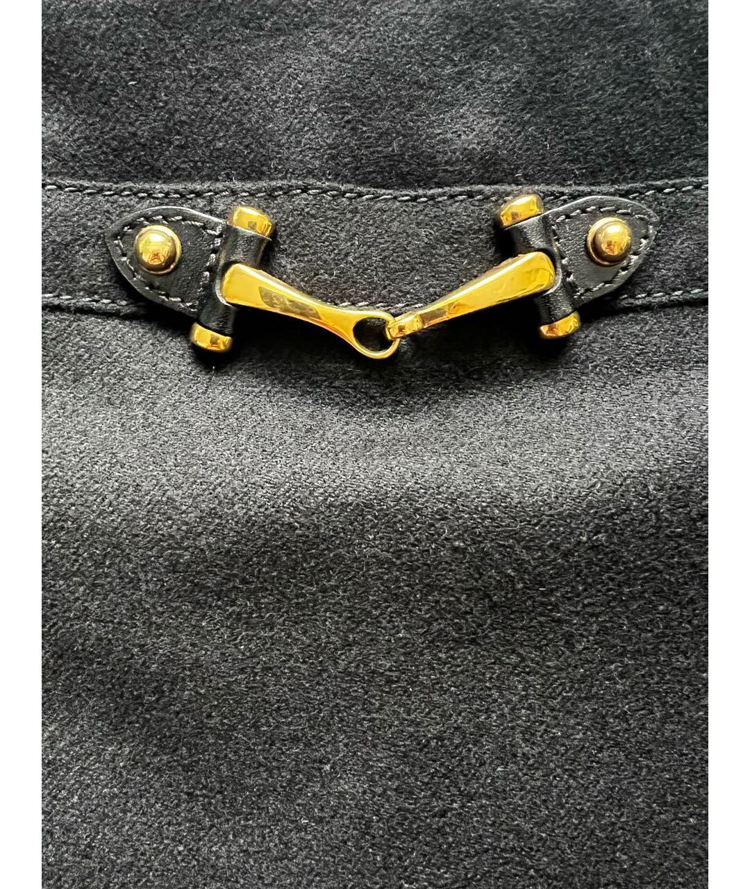 GUCCI Черная шерстяная юбка миди, фото 2