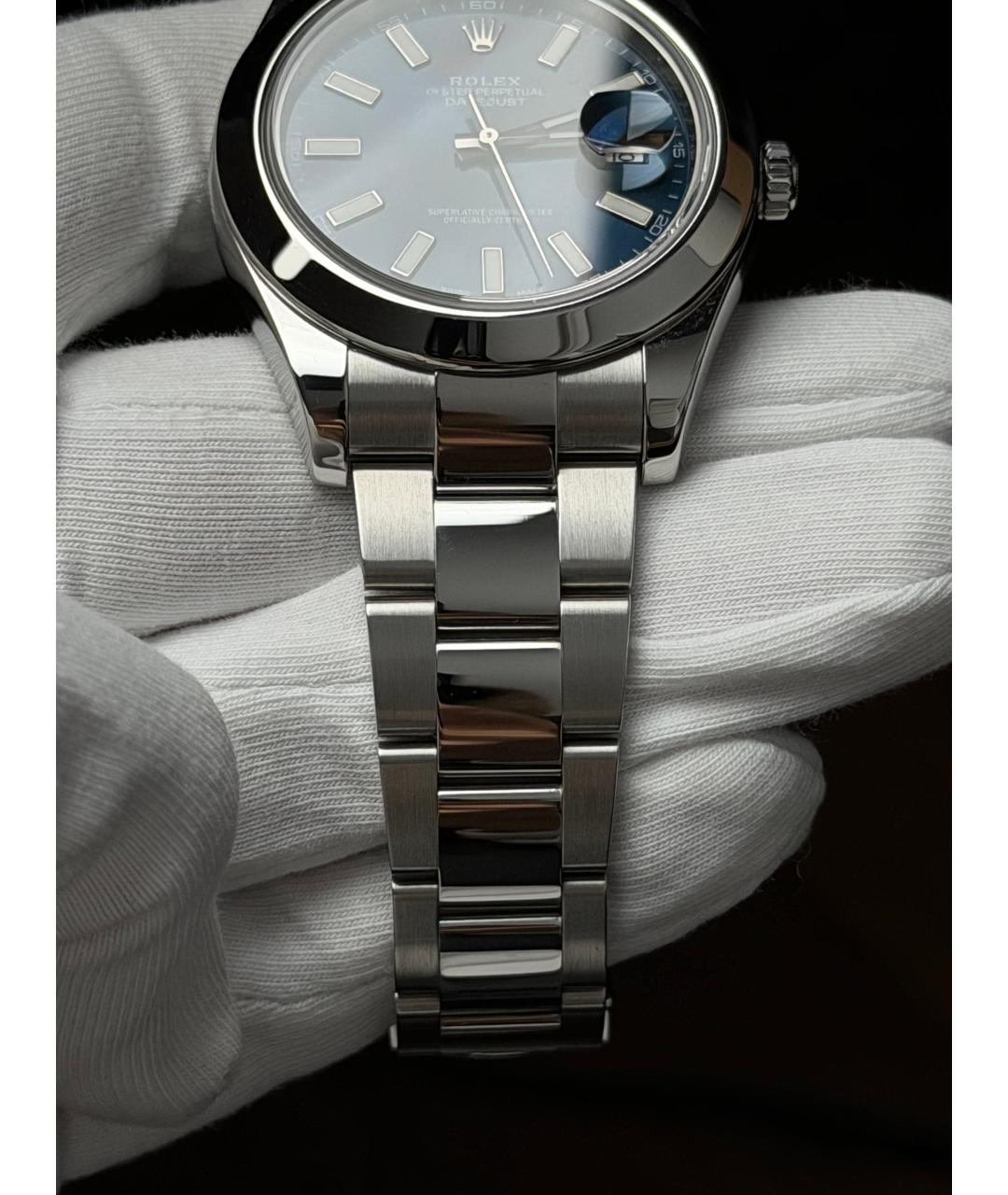 ROLEX Темно-синие часы, фото 6