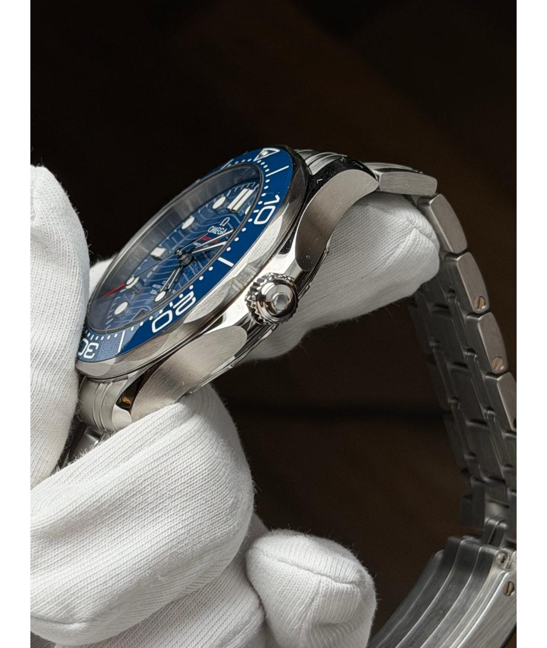 OMEGA Темно-синие часы, фото 4