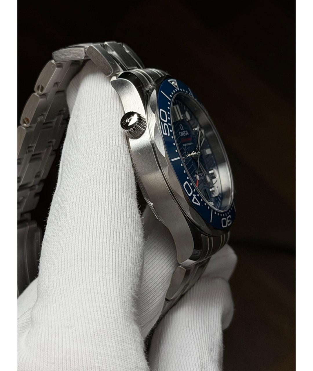 OMEGA Темно-синие часы, фото 5