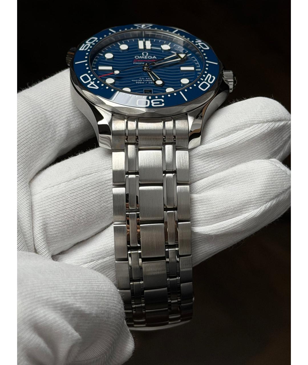 OMEGA Темно-синие часы, фото 6