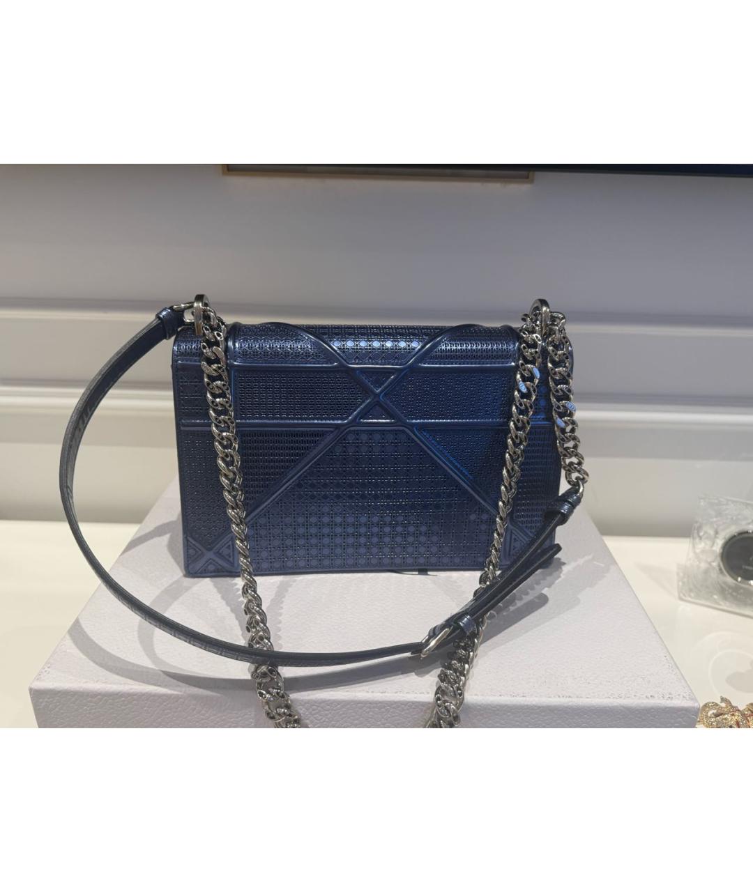 CHRISTIAN DIOR Синяя сумка через плечо, фото 3
