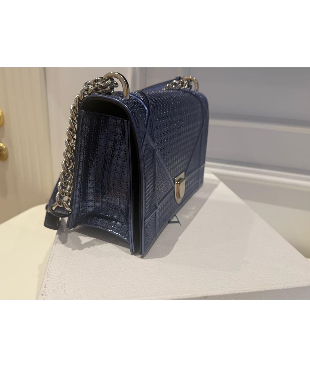 CHRISTIAN DIOR Синяя сумка через плечо, фото 2