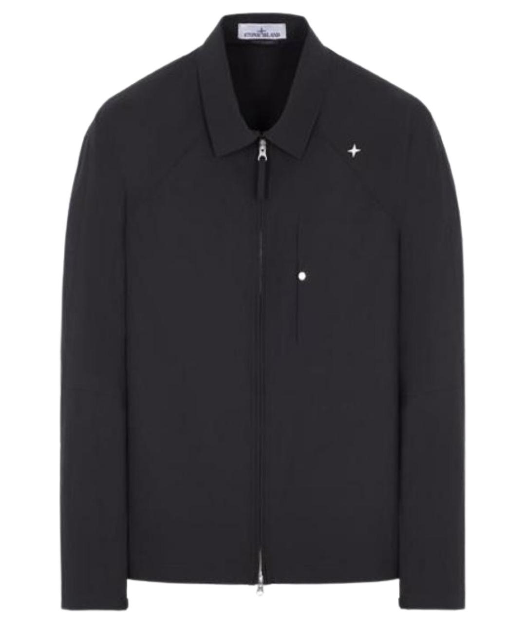 STONE ISLAND Черная полиамидовая куртка, фото 1