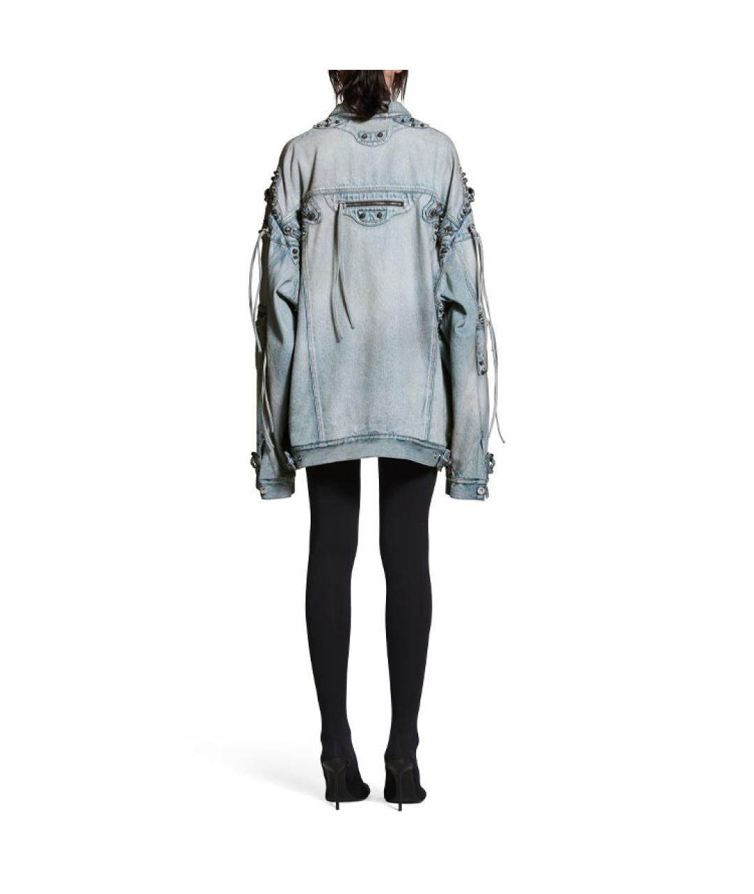 BALENCIAGA Синяя деним куртка, фото 5