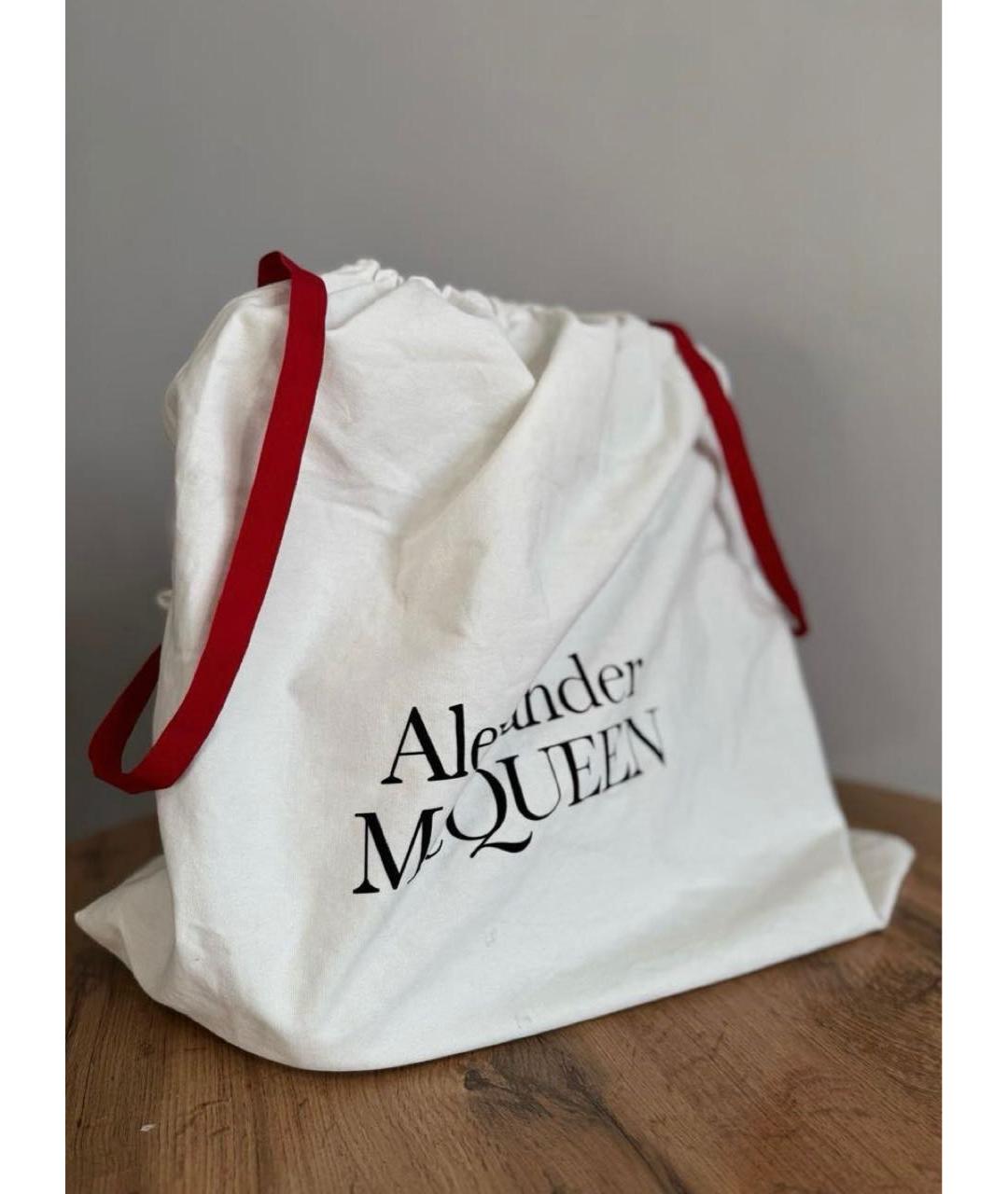 ALEXANDER MCQUEEN Черная сумка с короткими ручками, фото 6
