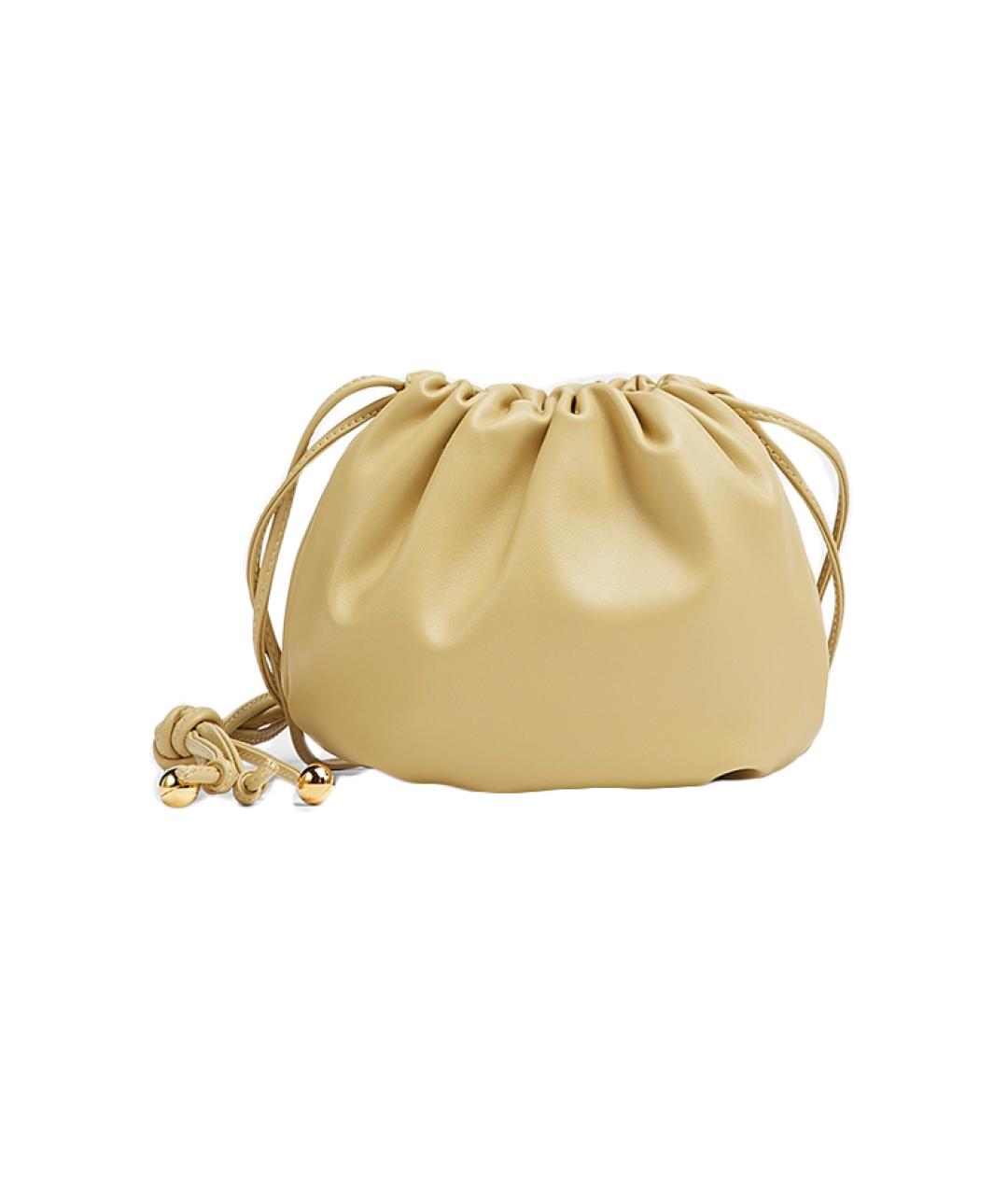 BOTTEGA VENETA Желтая кожаная сумка через плечо, фото 1