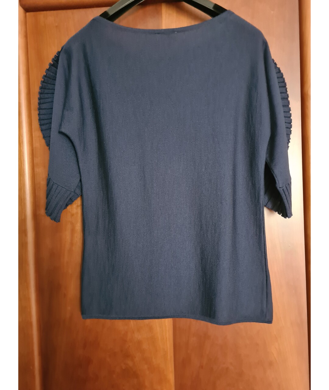 VALENTINO Темно-синий шерстяной джемпер / свитер, фото 2