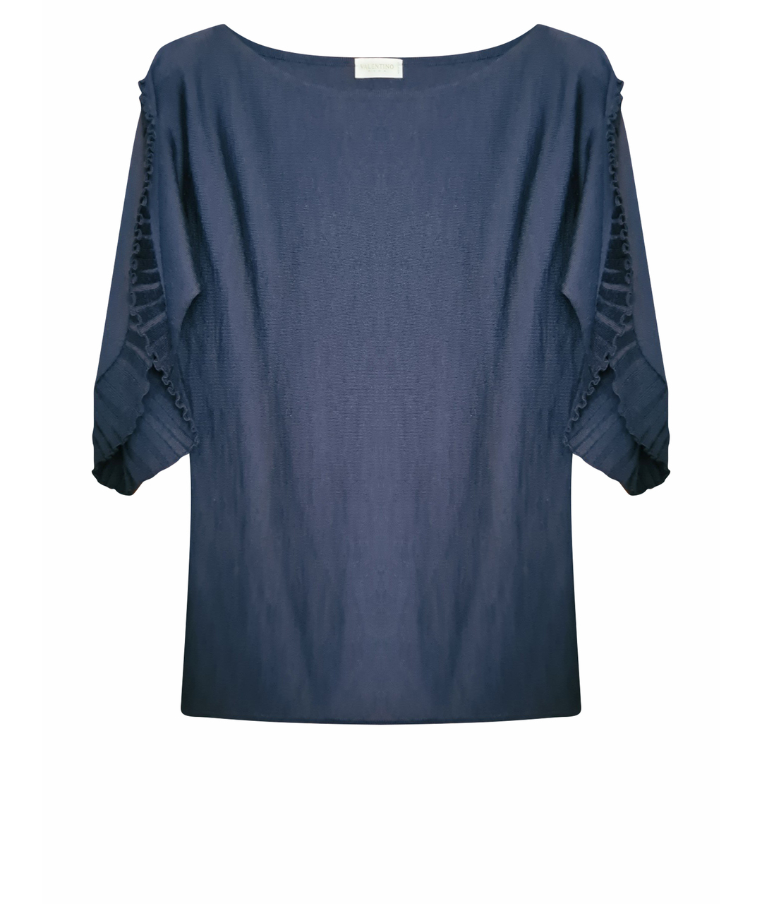 VALENTINO Темно-синий шерстяной джемпер / свитер, фото 1