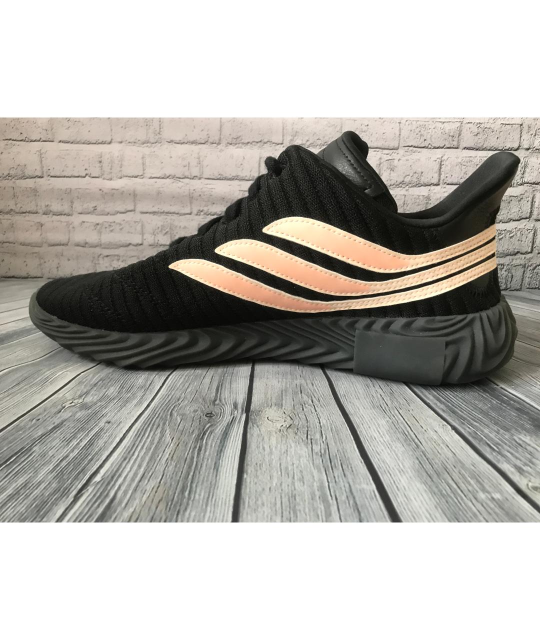 ADIDAS Черные текстильные низкие кроссовки / кеды, фото 3