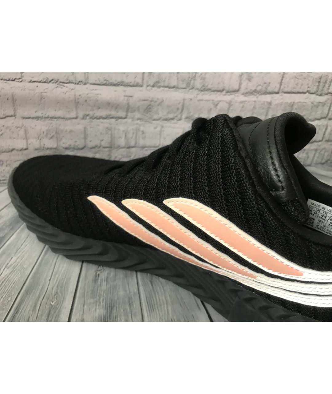 ADIDAS Черные текстильные низкие кроссовки / кеды, фото 4