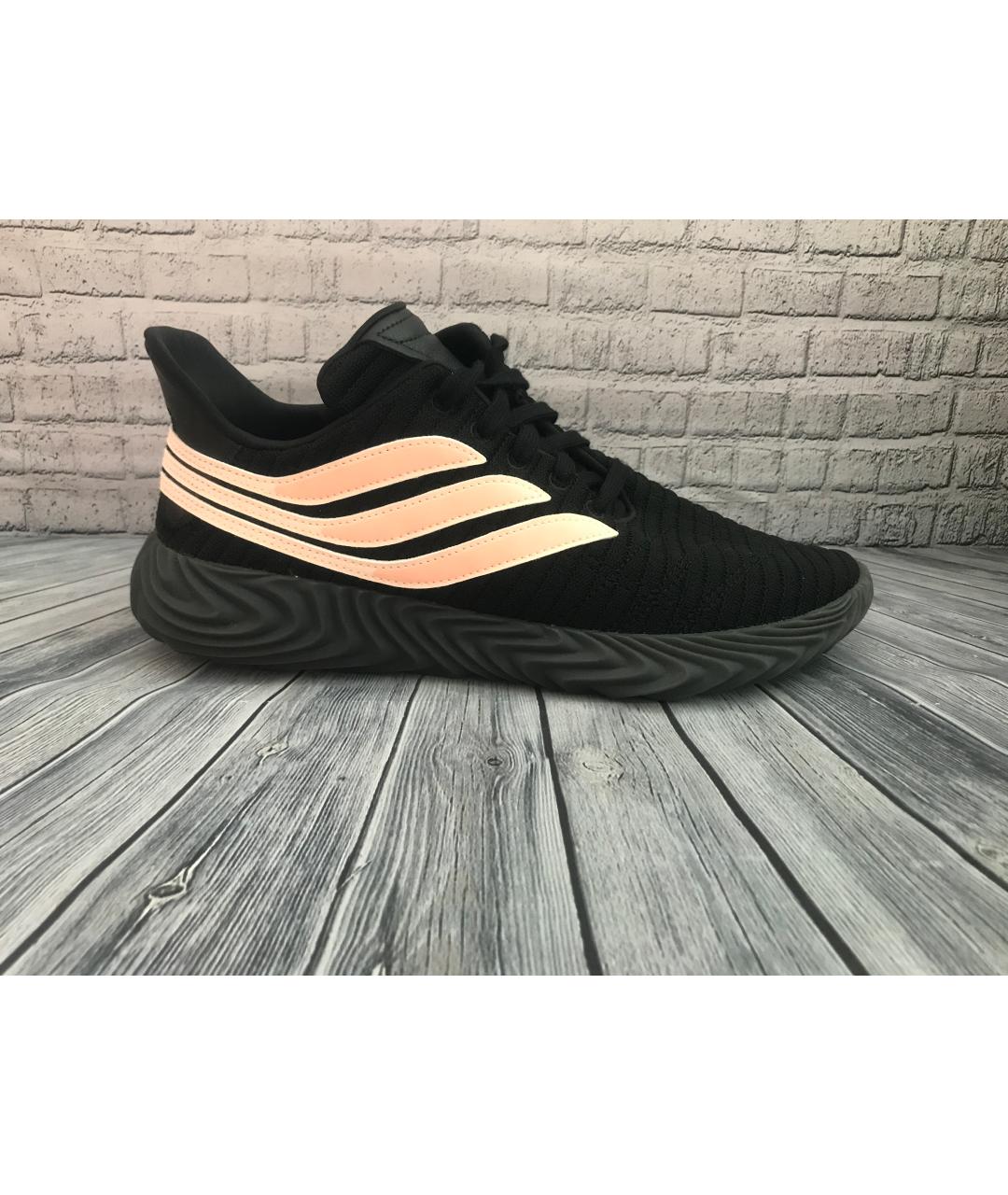 ADIDAS Черные текстильные низкие кроссовки / кеды, фото 2