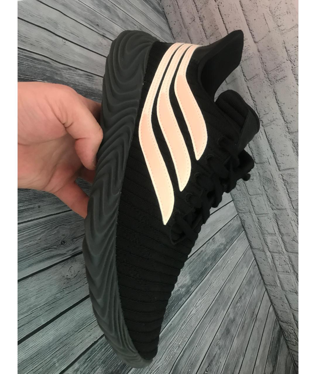 ADIDAS Черные текстильные низкие кроссовки / кеды, фото 5