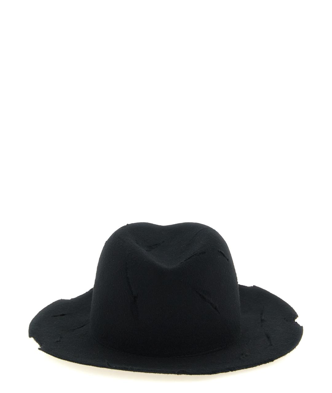 YOHJI YAMAMOTO Черная шерстяная шляпа, фото 3