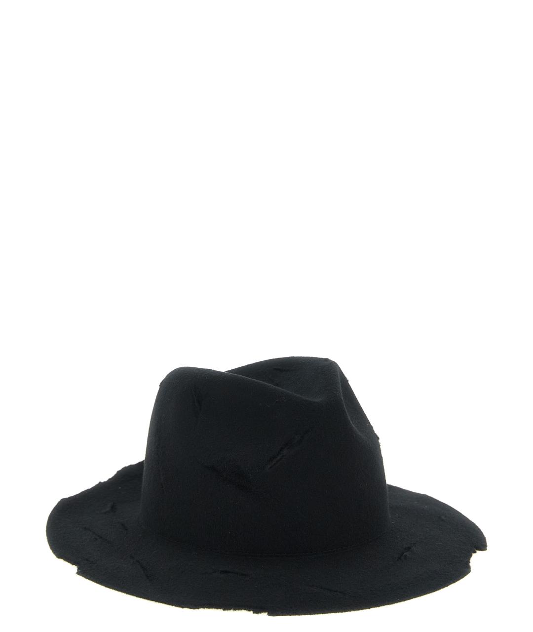 YOHJI YAMAMOTO Черная шерстяная шляпа, фото 2