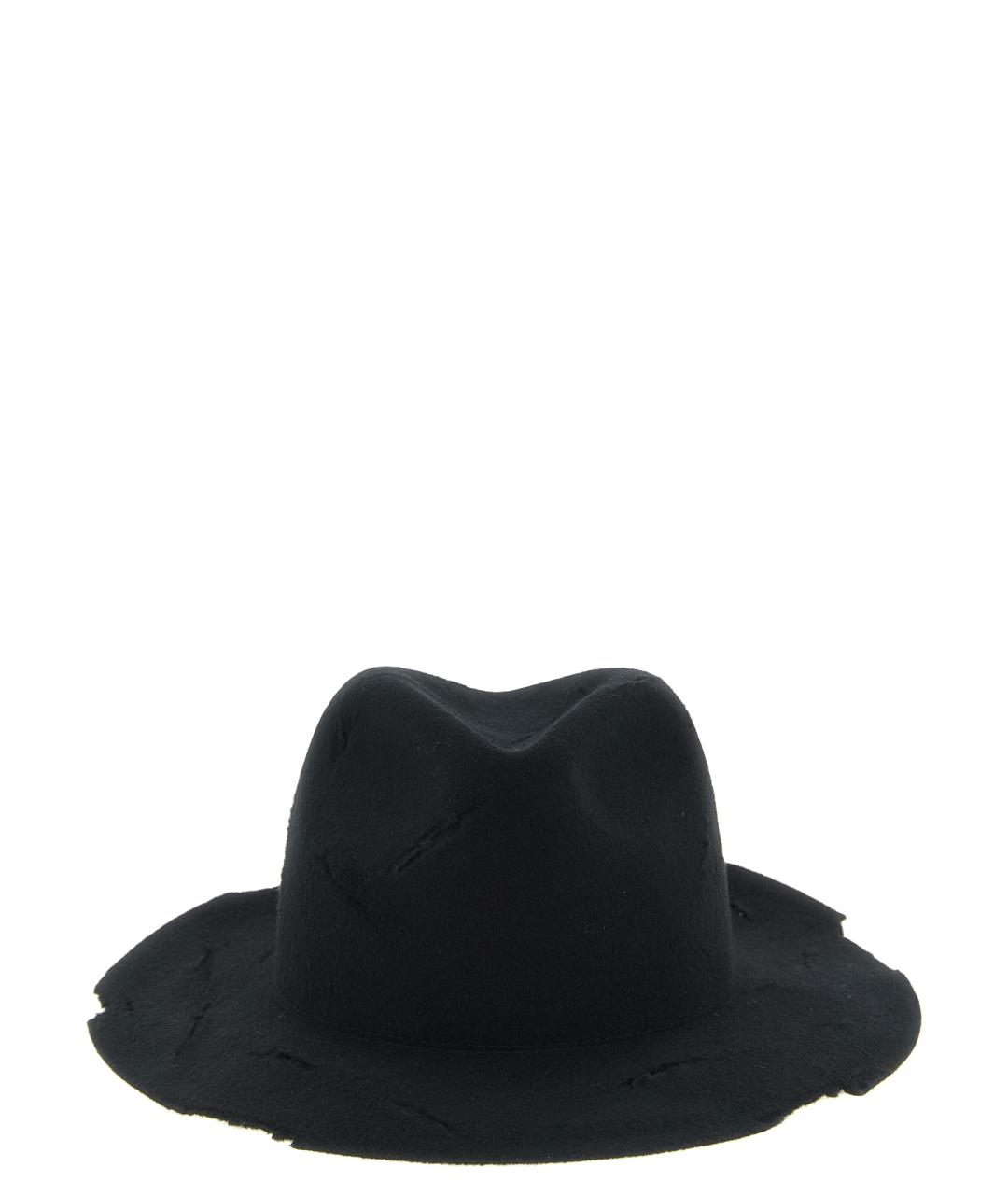 YOHJI YAMAMOTO Черная шерстяная шляпа, фото 1