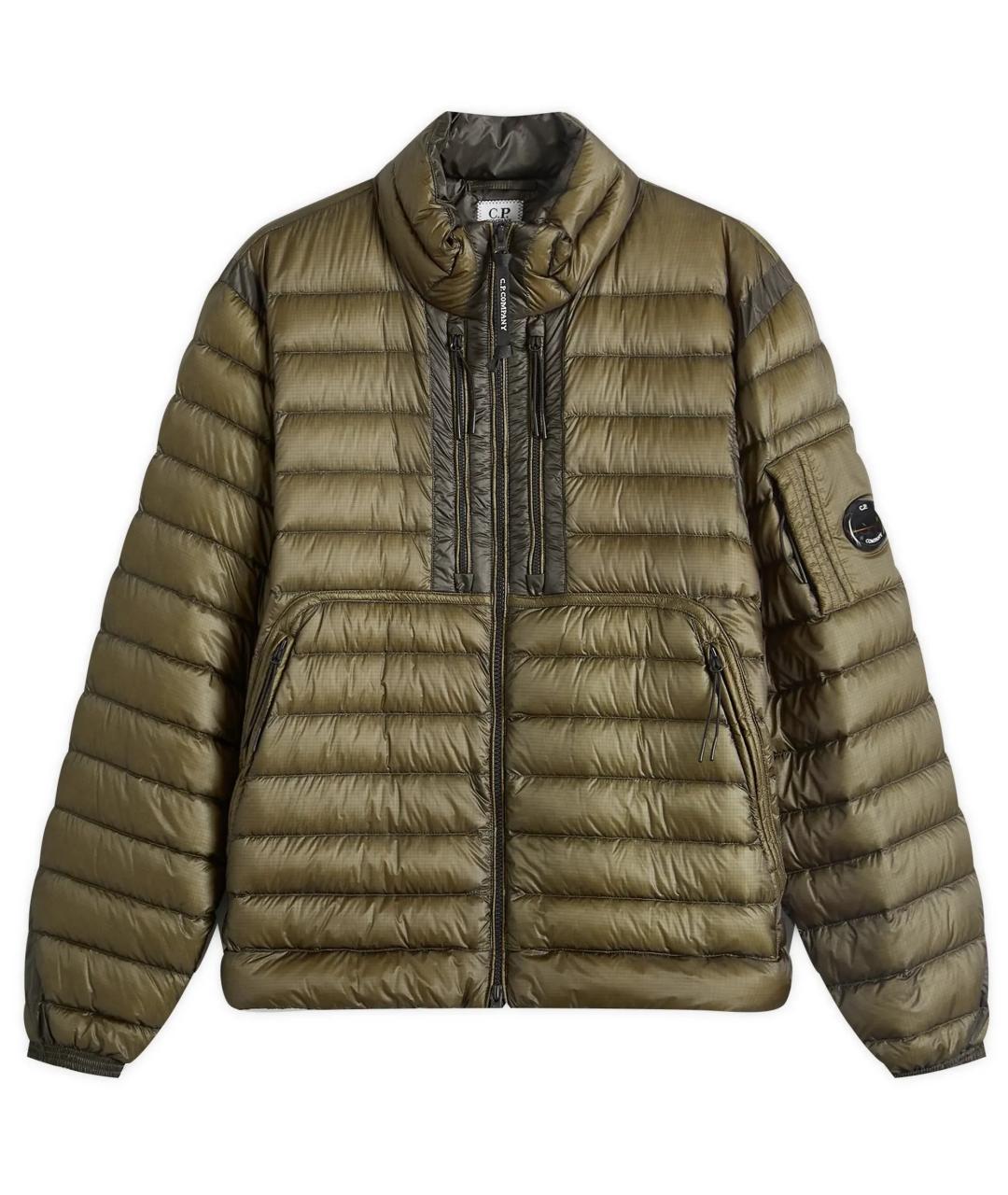 CP COMPANY Зеленый полиамидовый пуховик, фото 1