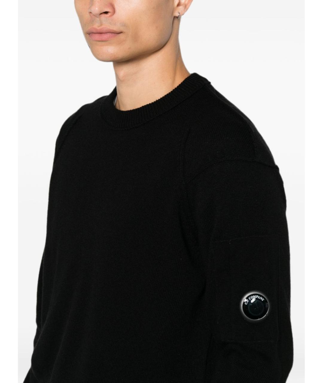 CP COMPANY Черный шерстяной джемпер / свитер, фото 3