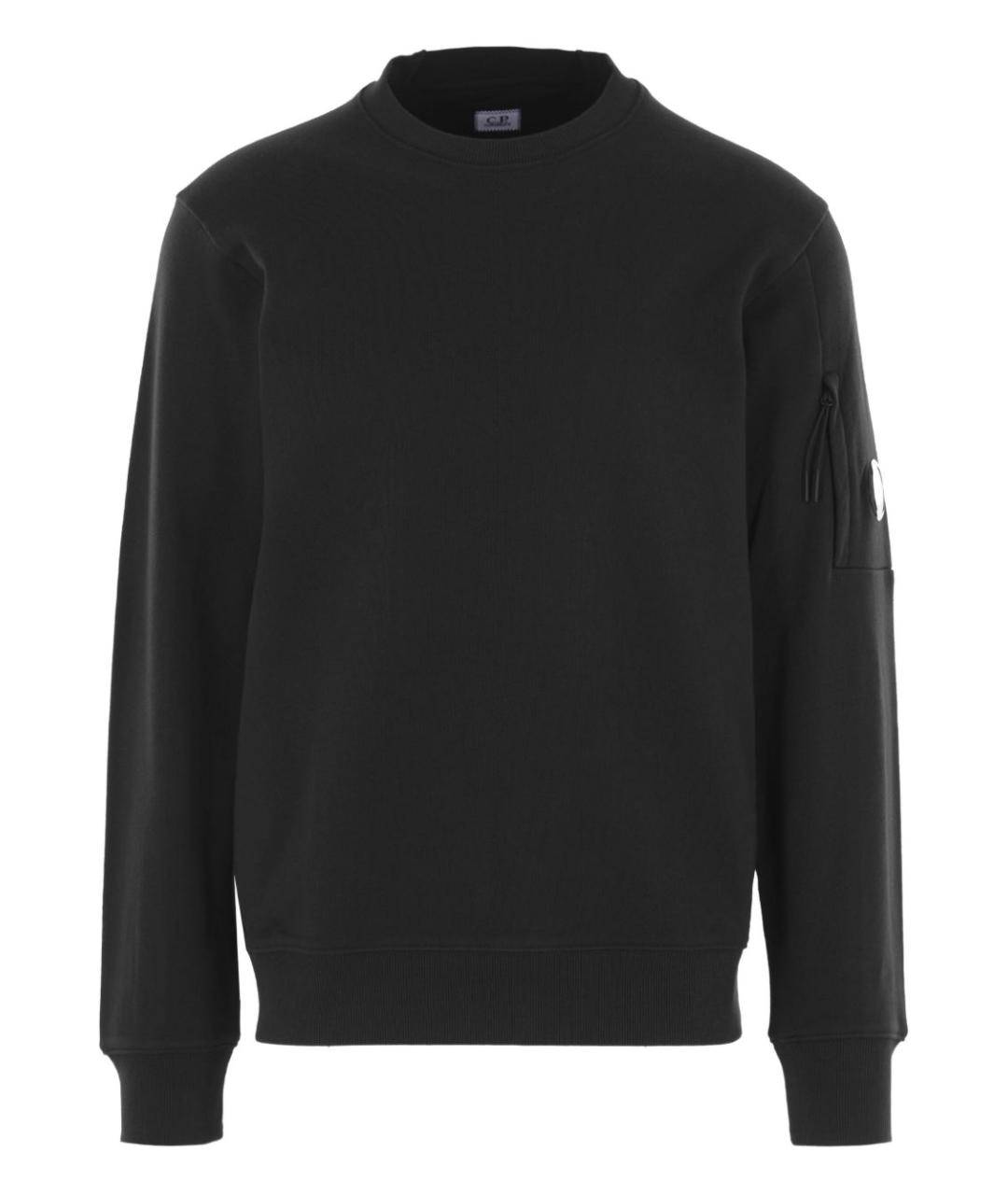 CP COMPANY Черный хлопковый джемпер / свитер, фото 1