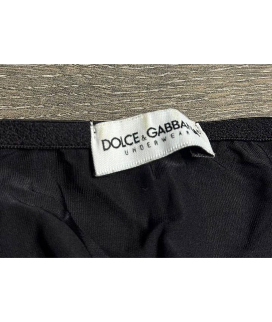 DOLCE&GABBANA Черная синтетическая футболка, фото 4