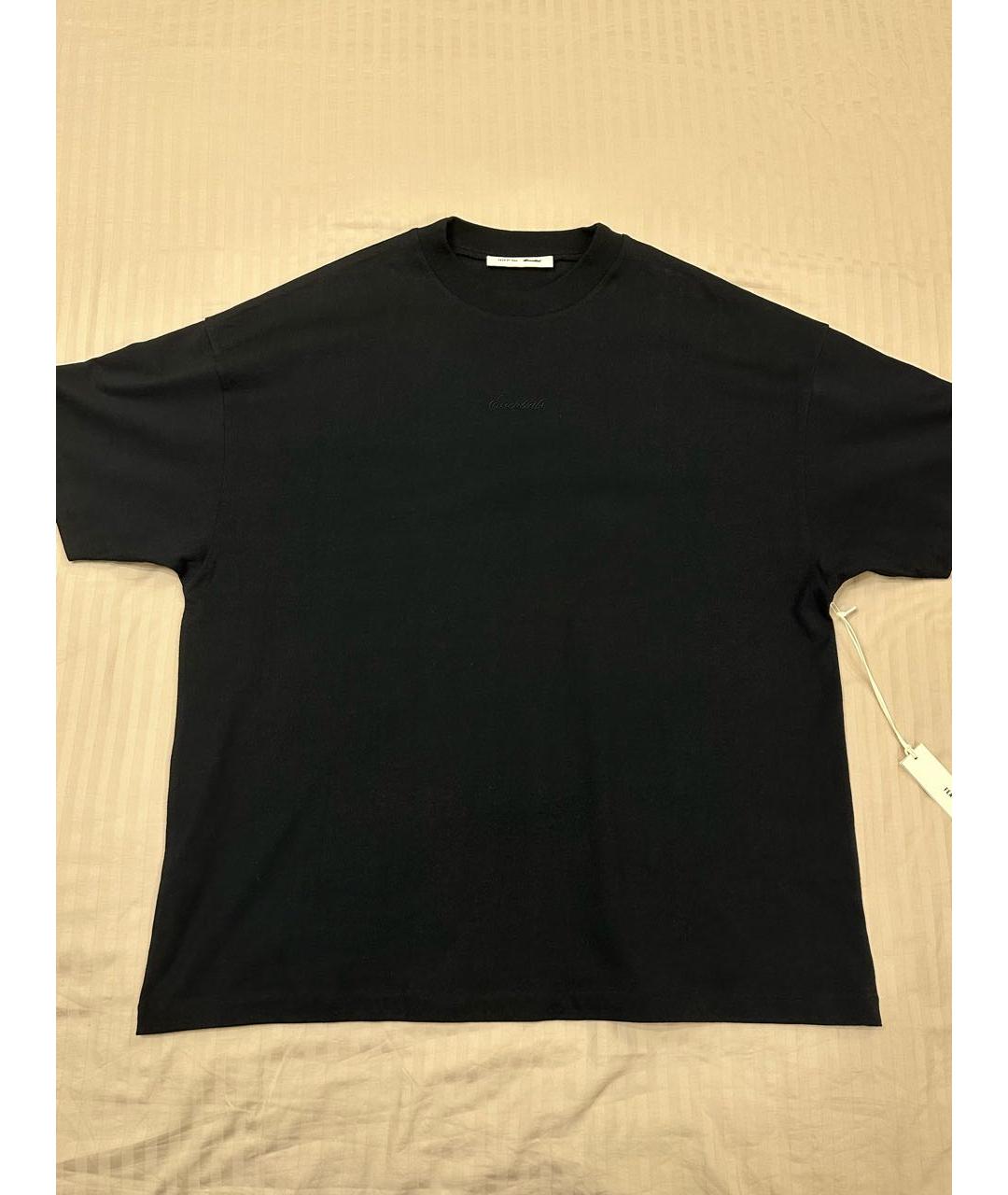 FEAR OF GOD ESSENTIALS Черная хлопковая футболка, фото 6