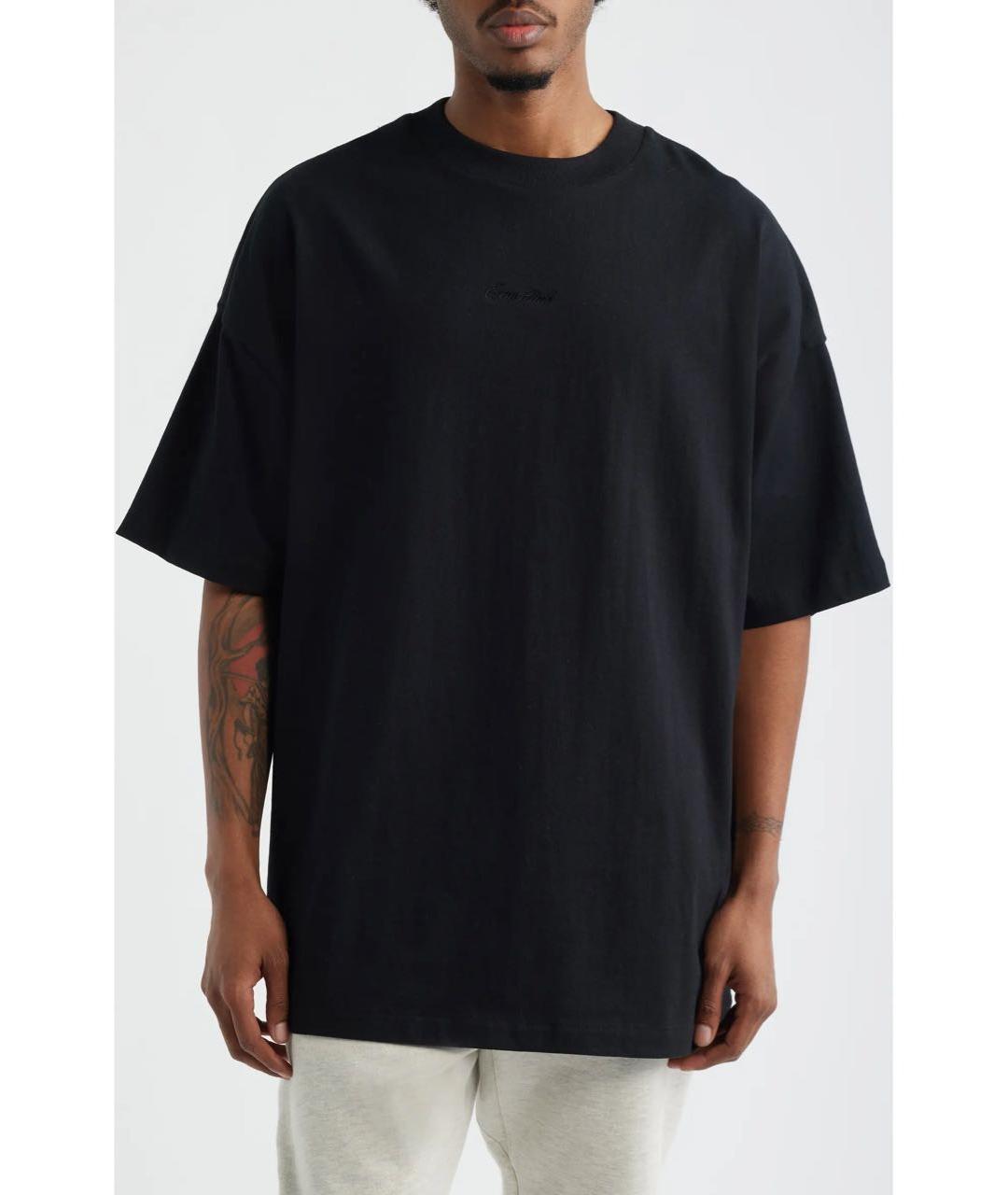 FEAR OF GOD ESSENTIALS Черная хлопковая футболка, фото 2