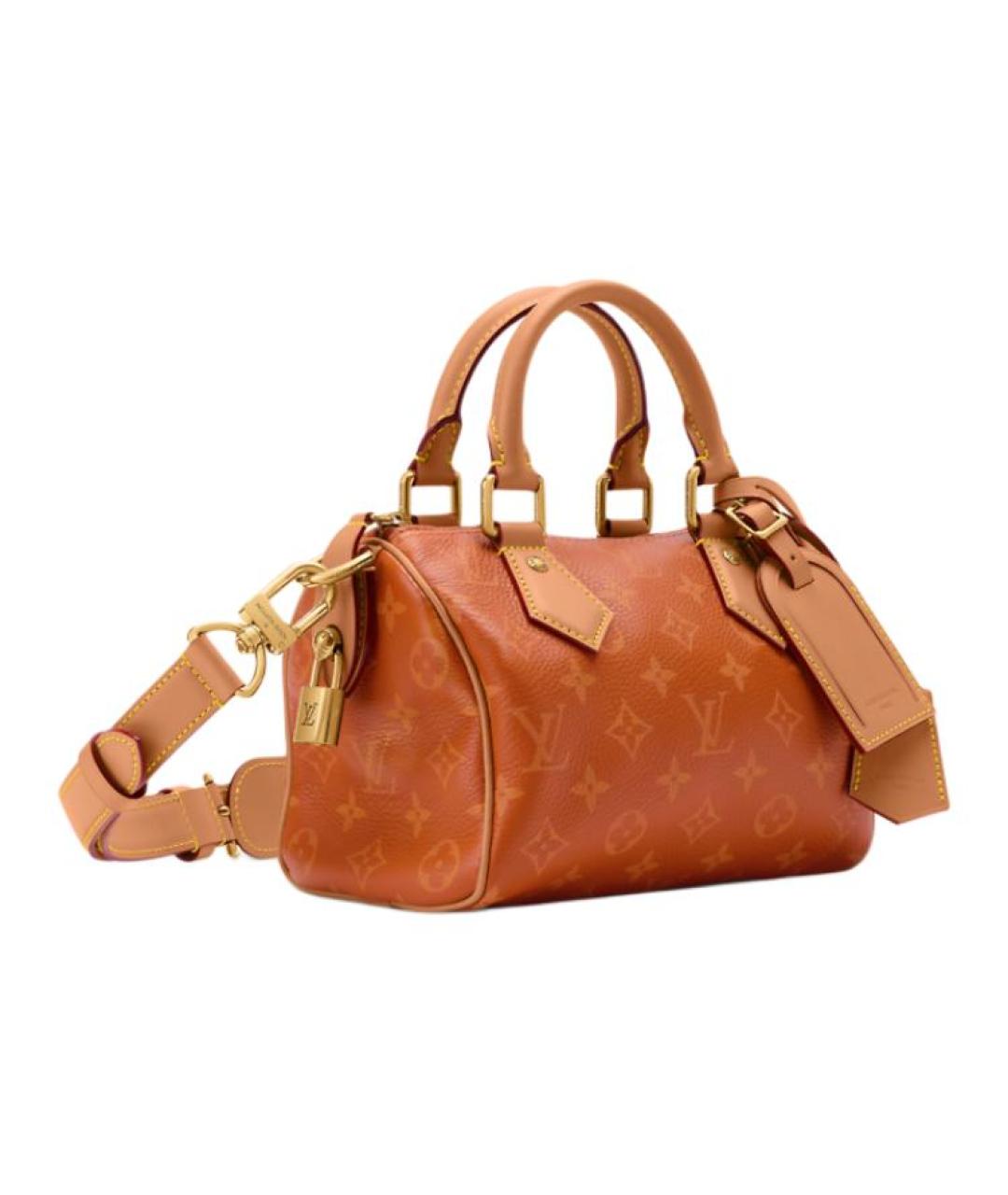 LOUIS VUITTON Оранжевая кожаная сумка на плечо, фото 3