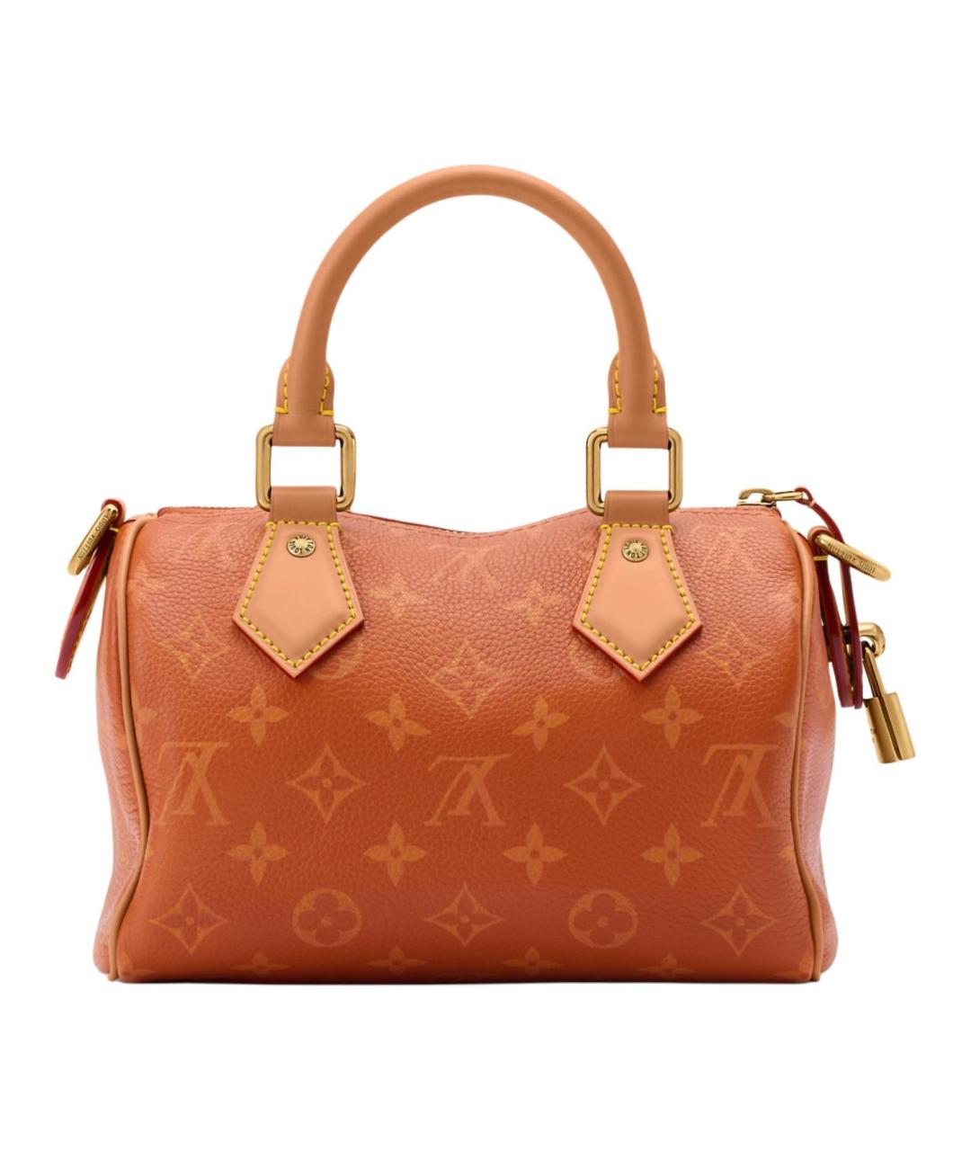 LOUIS VUITTON Оранжевая кожаная сумка на плечо, фото 4