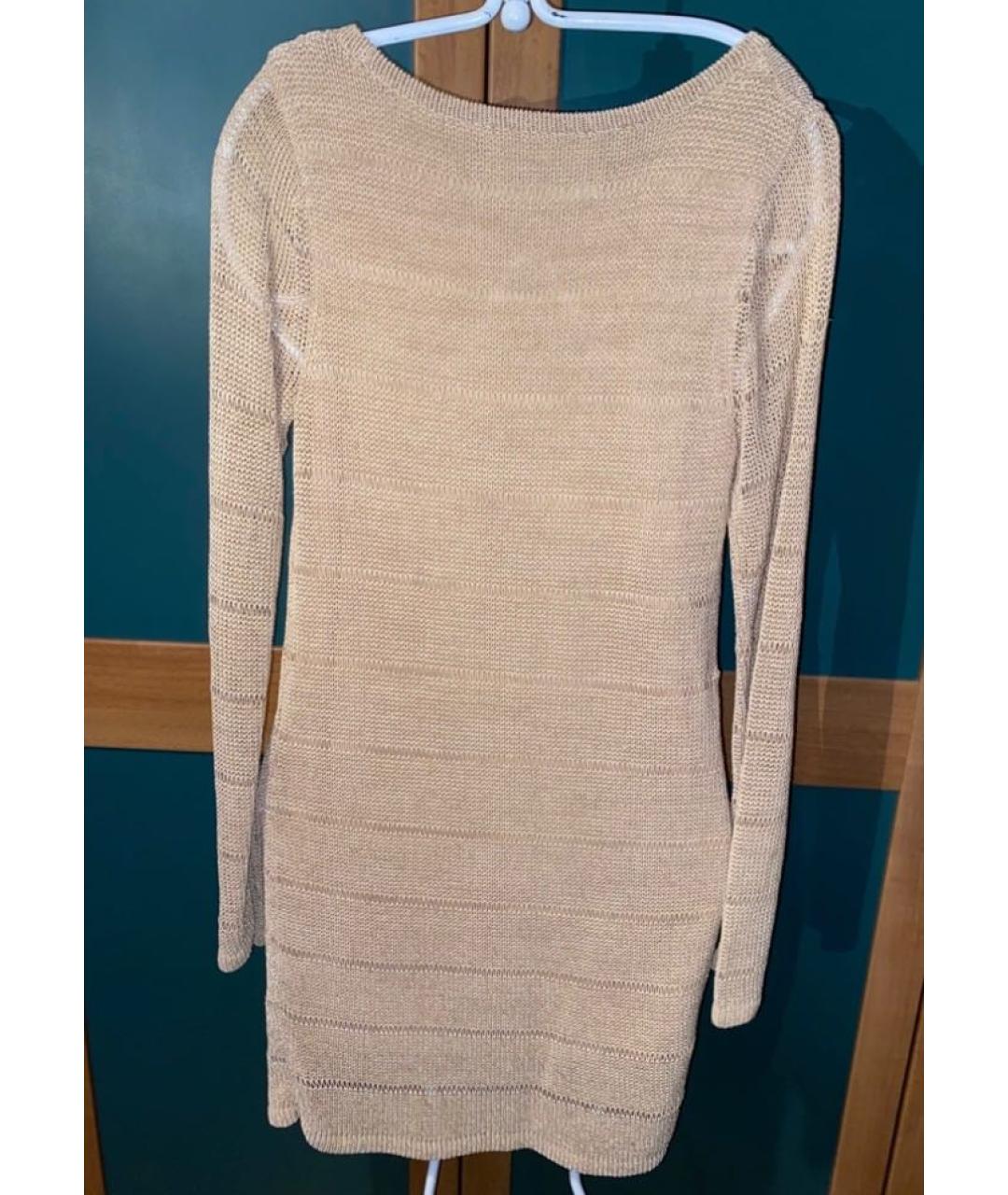 RAG & BONE Золотое хлопковое коктейльное платье, фото 6