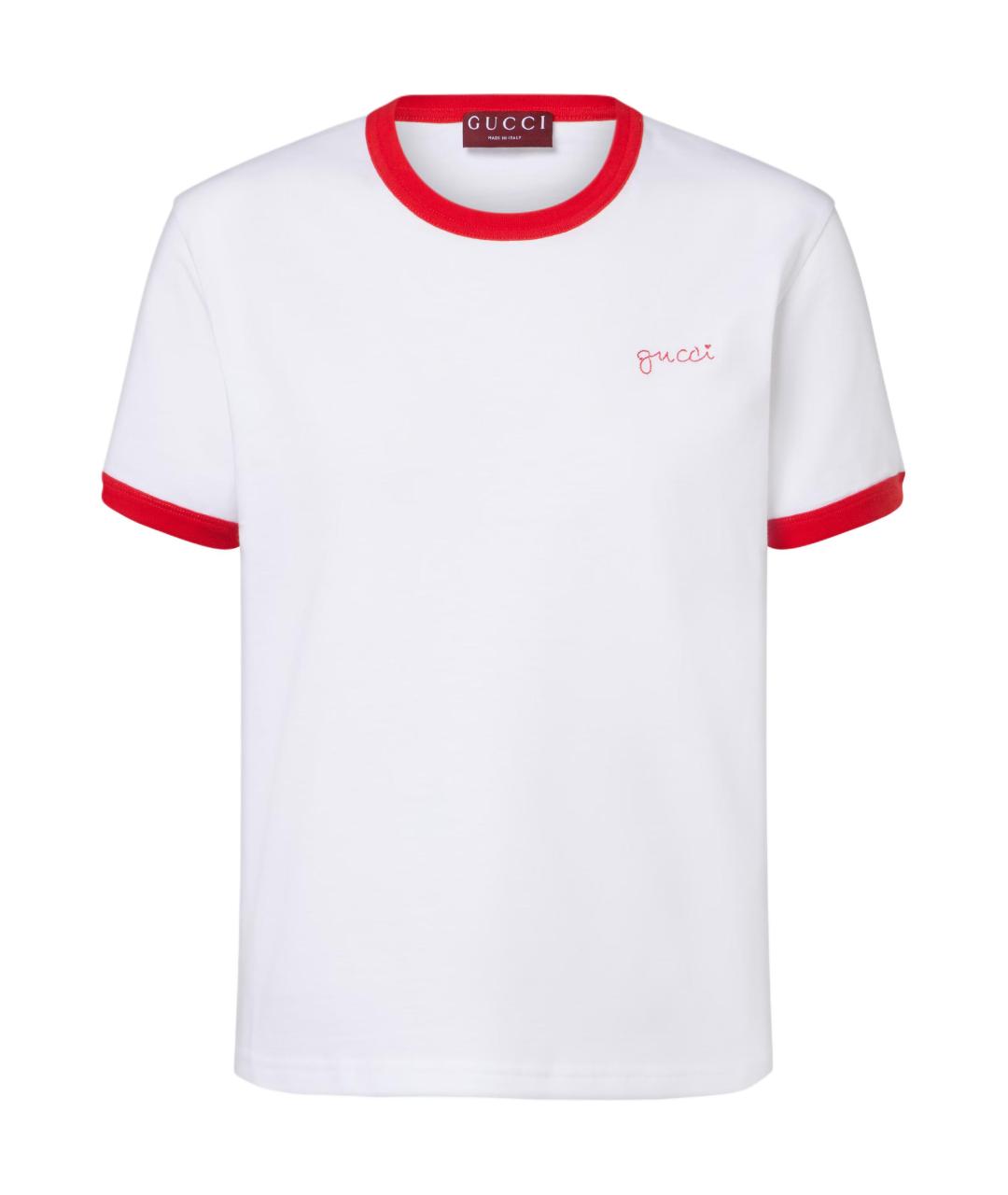 GUCCI Белая футболка, фото 1
