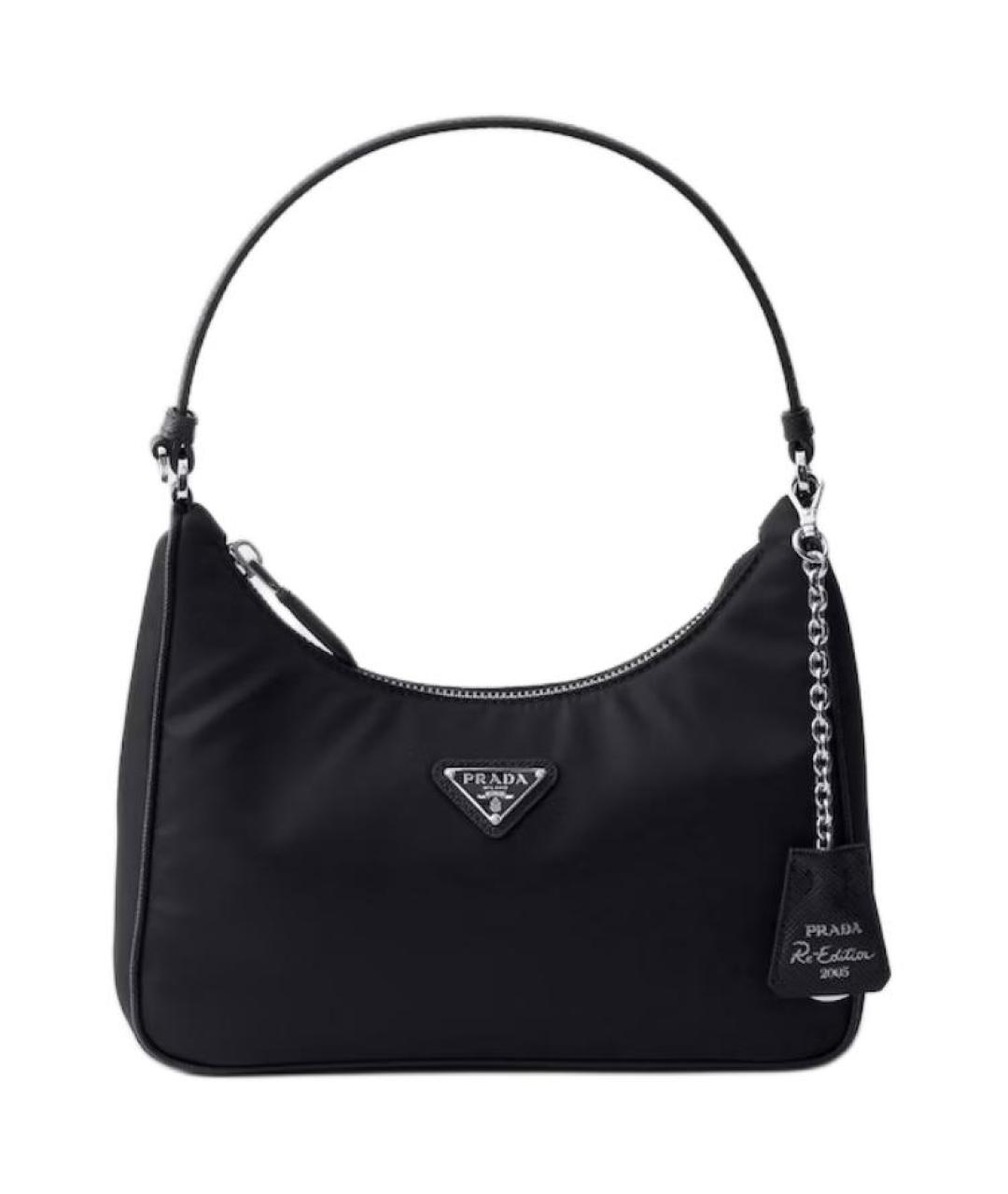 PRADA Черная нейлоновая сумка через плечо, фото 1