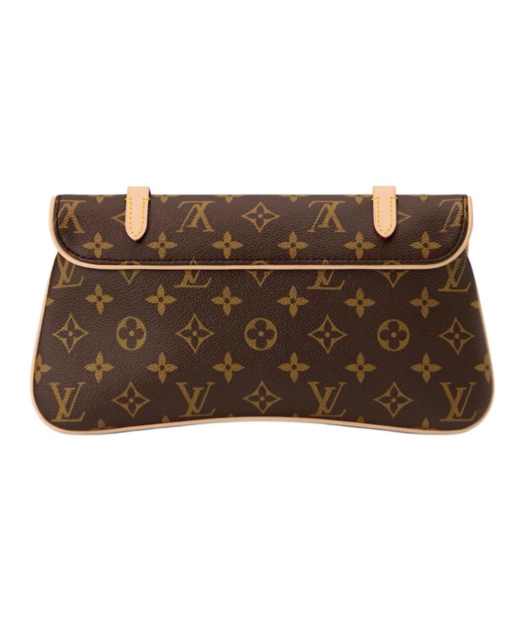 LOUIS VUITTON Коричневая сумка с короткими ручками из канвы, фото 3