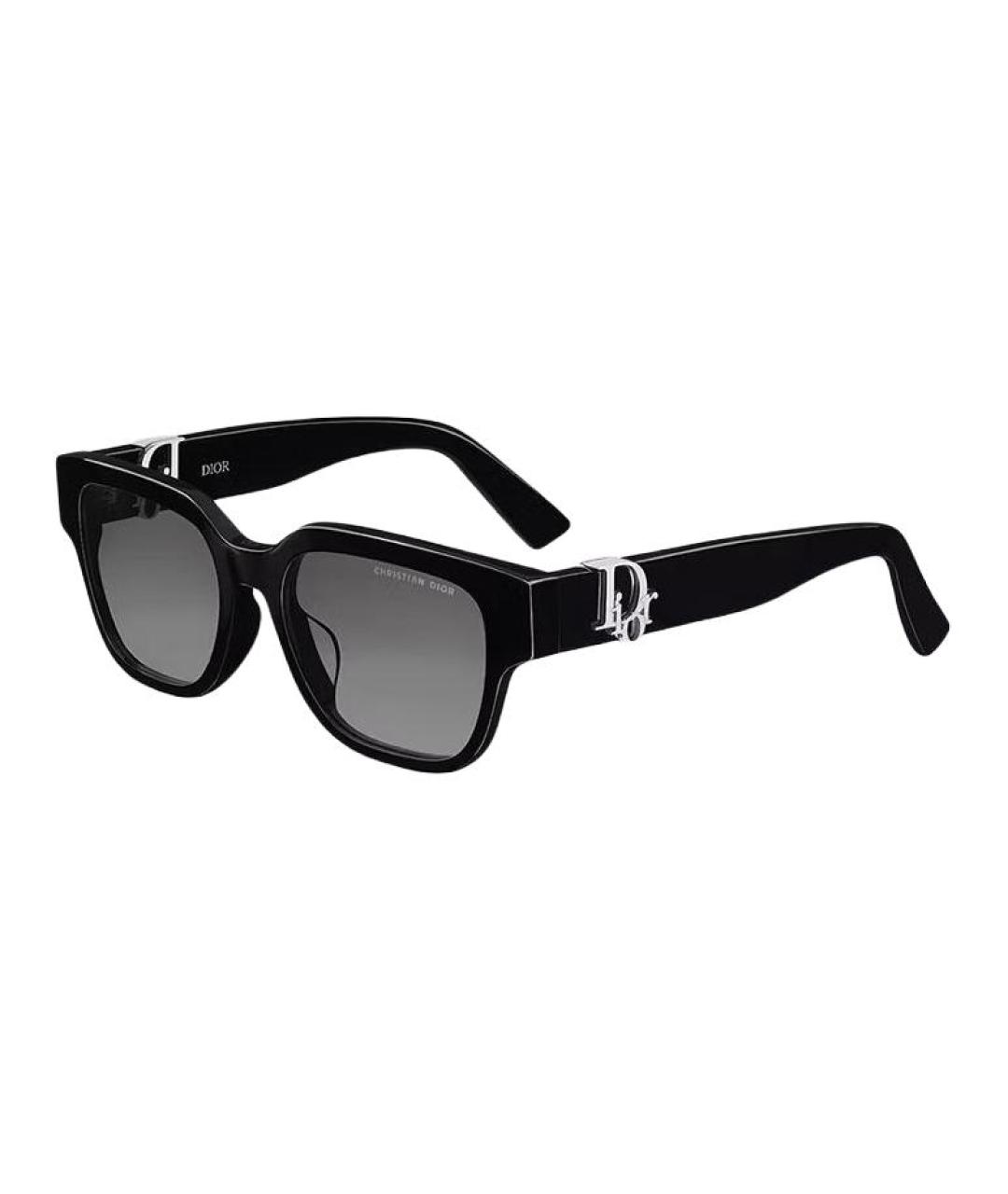 CHRISTIAN DIOR Черные пластиковые солнцезащитные очки, фото 1