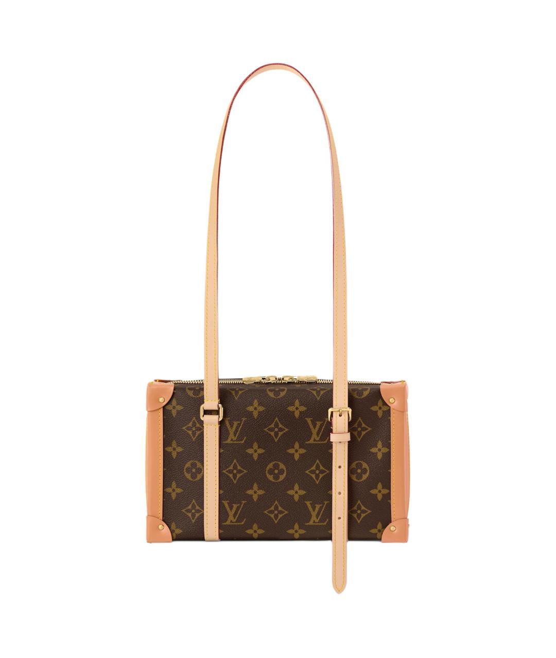 LOUIS VUITTON Коричневая сумка через плечо из канвы, фото 3