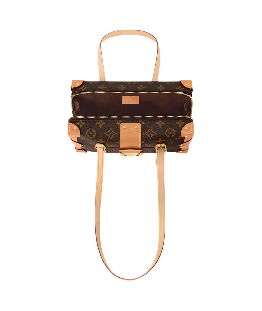 LOUIS VUITTON Коричневая сумка через плечо из канвы, фото 4