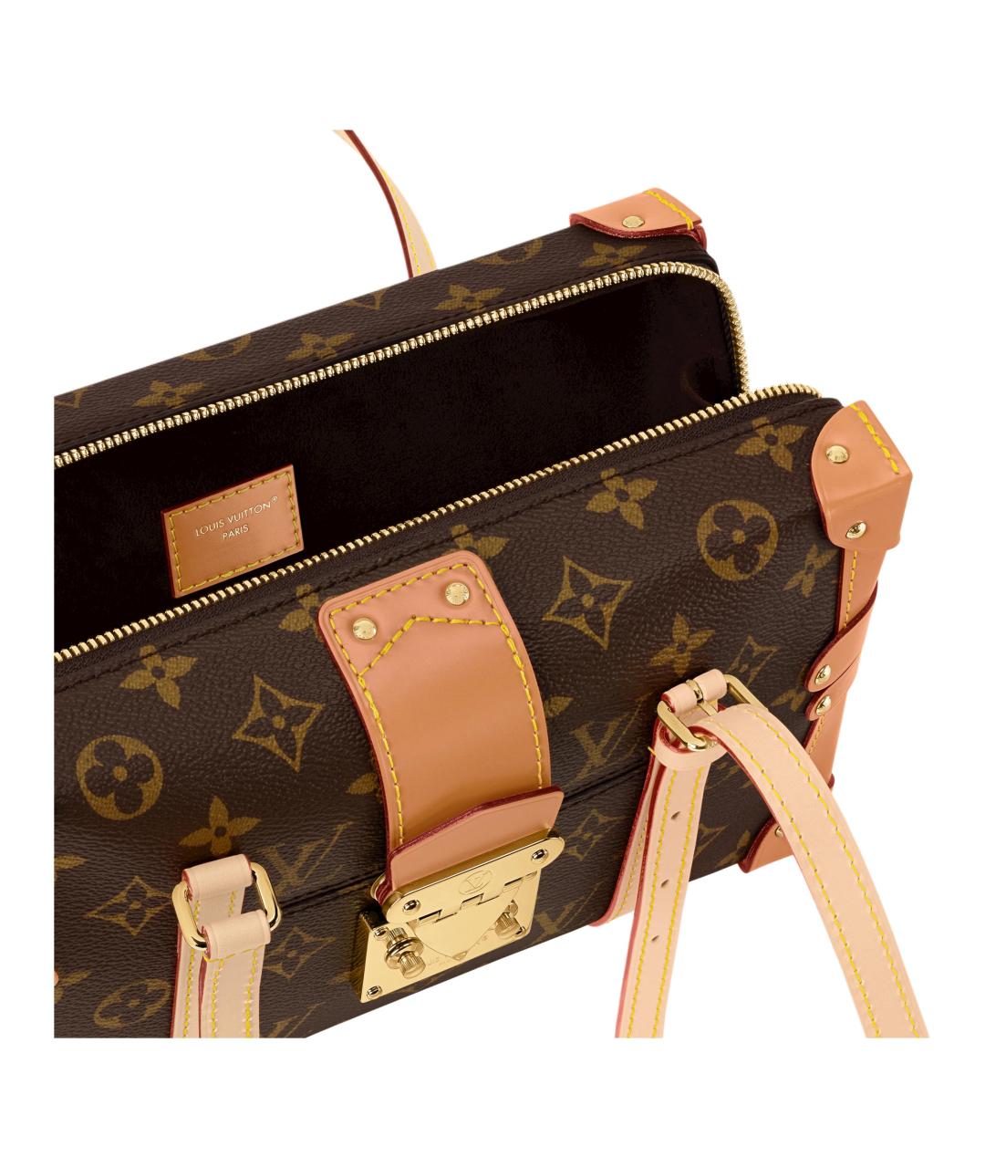 LOUIS VUITTON Коричневая сумка через плечо из канвы, фото 5