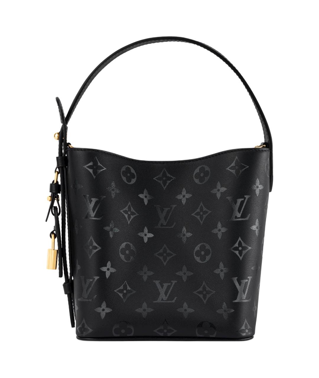 LOUIS VUITTON Черная кожаная сумка через плечо, фото 1