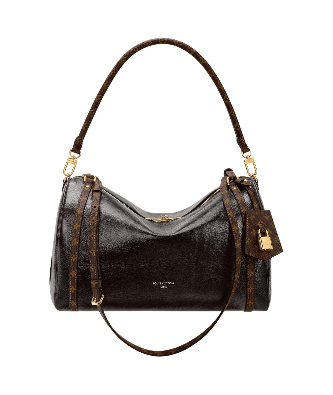 LOUIS VUITTON Коричневая кожаная сумка через плечо, фото 1